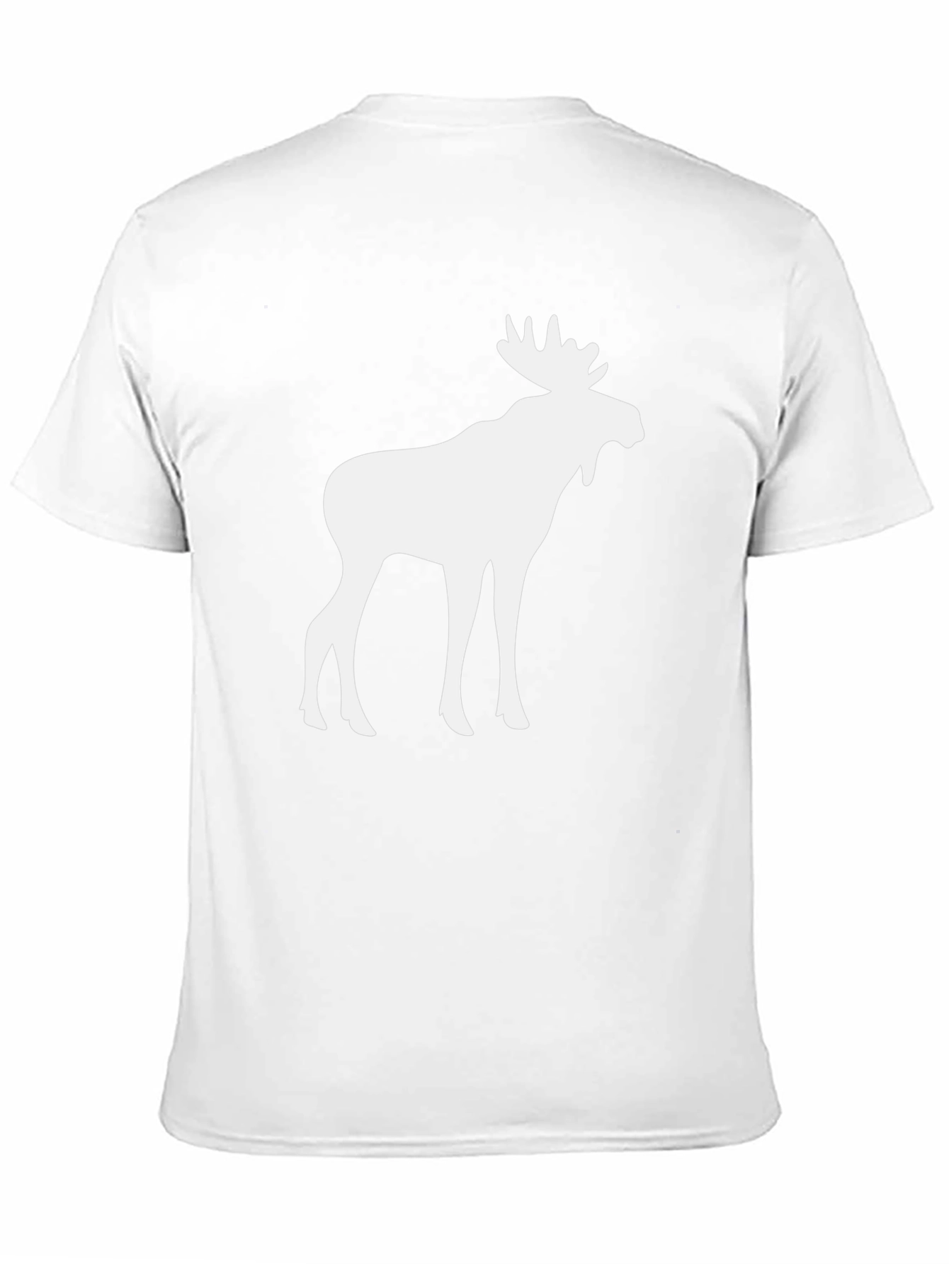 Moose Graphic Tee - Black Cotton T-Shirt