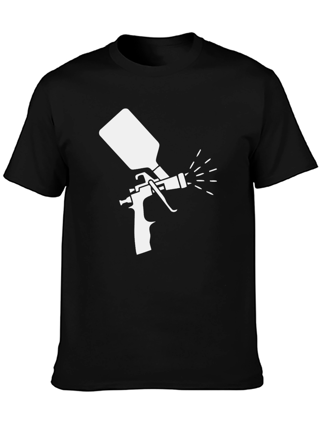 Spray Paint Gun Graphic Tee - Cool Painter Shirt