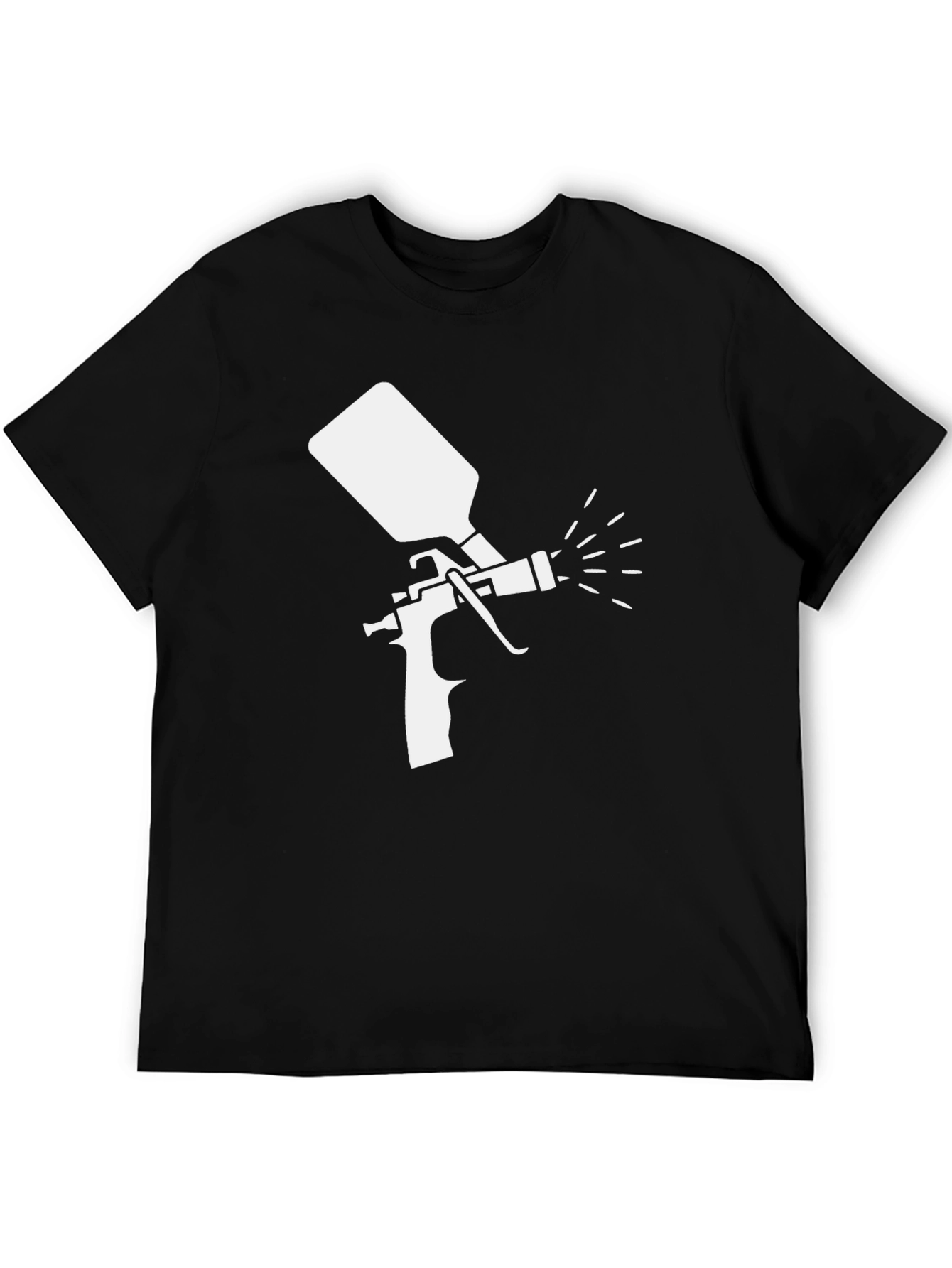 Spray Paint Gun Graphic Tee - Cool Painter Shirt