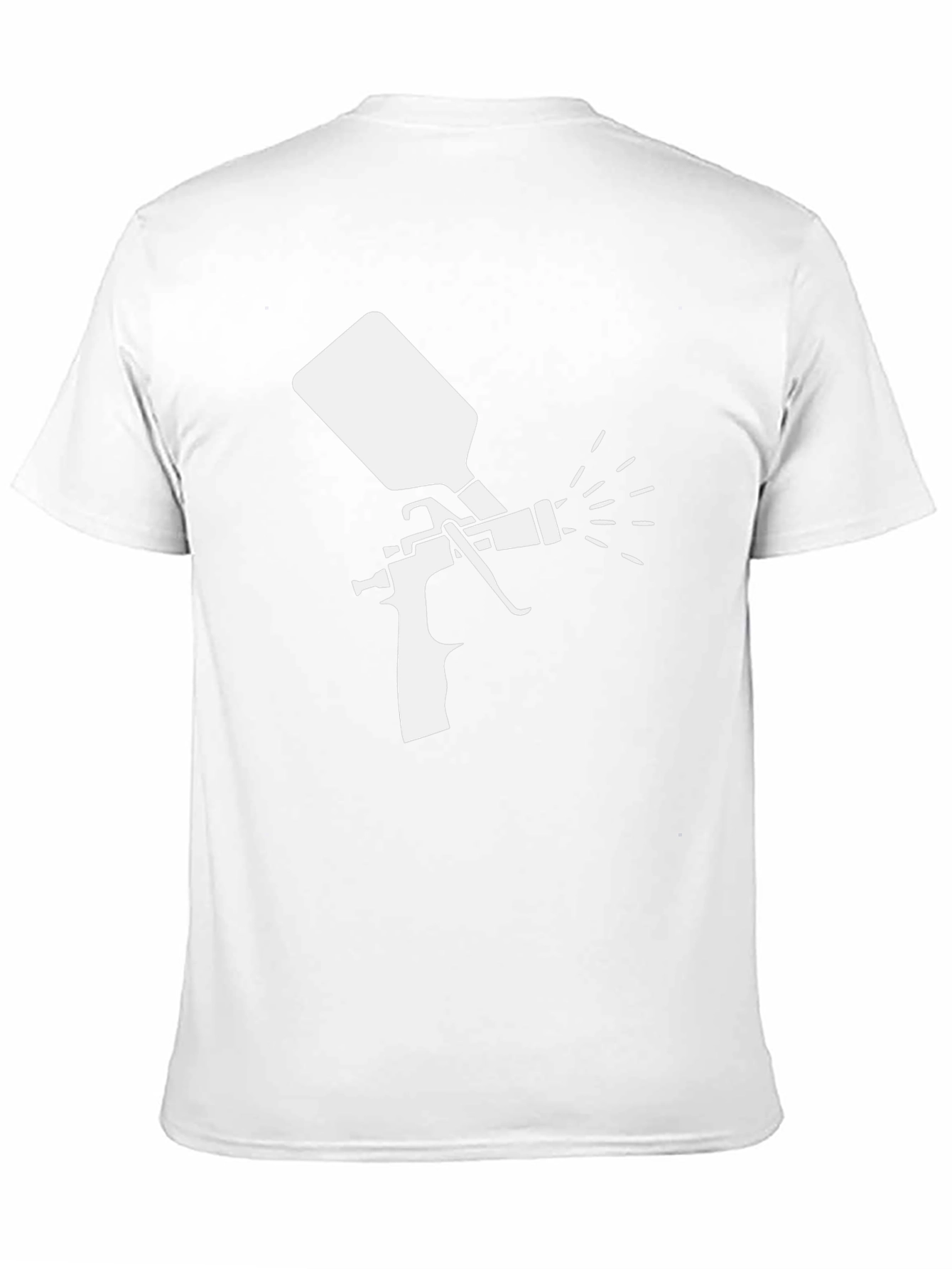 Spray Paint Gun Graphic Tee - Cool Painter Shirt