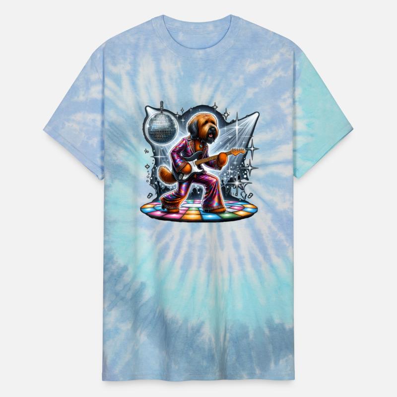 Disco Guitar Briard dog