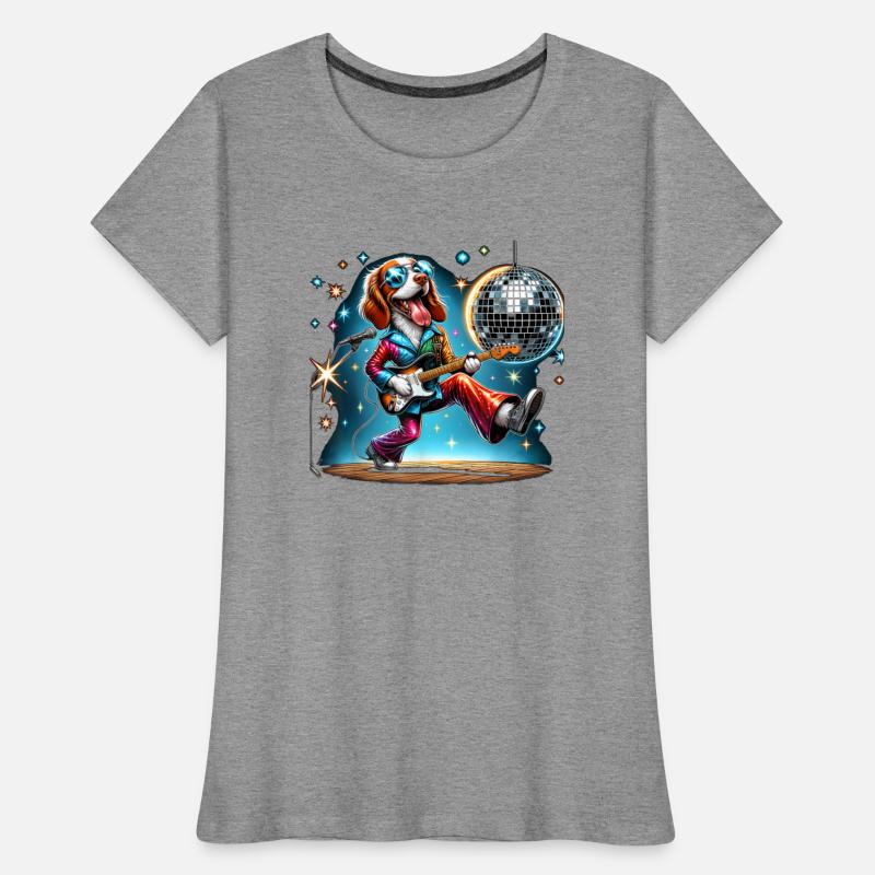 Disco Guitar Brittany dog