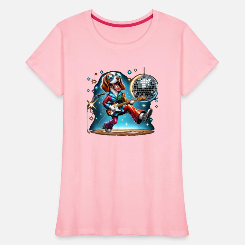 Disco Guitar Brittany dog