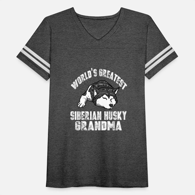 Distressed Siberian Husky Grandma