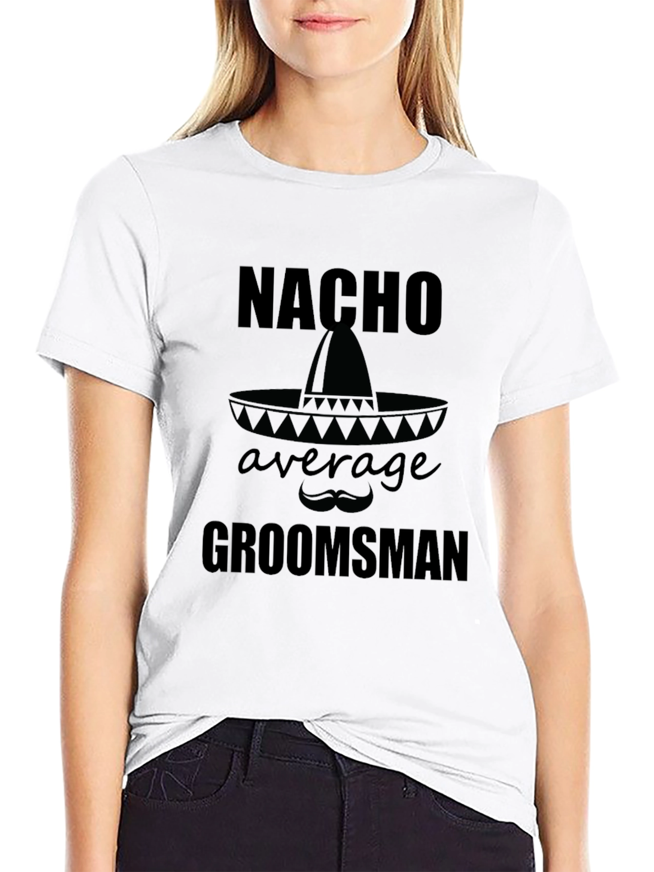 Nacho Average Groomsman Graphic T-Shirt