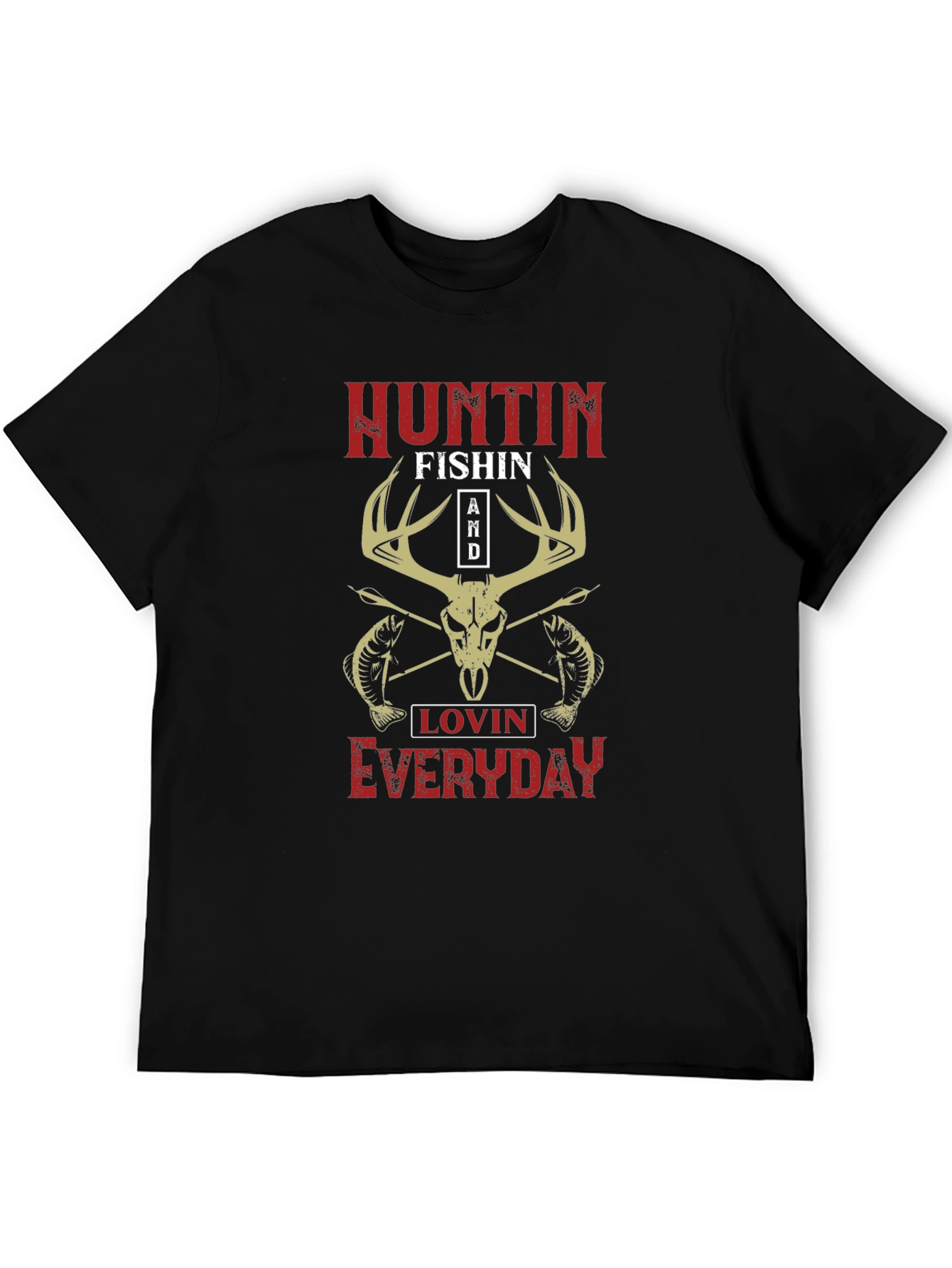 Hunting Fishing Everyday Graphic Tee
