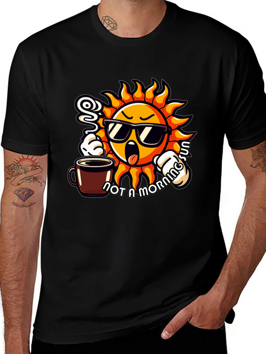 Not A Morning Sun T-Shirt - Funny Coffee Tee