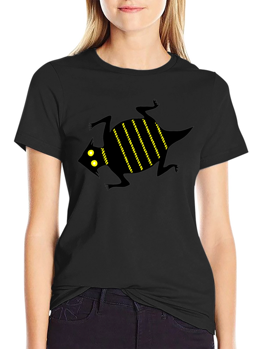 Graphic Tee - Black Lizard Print T-Shirt