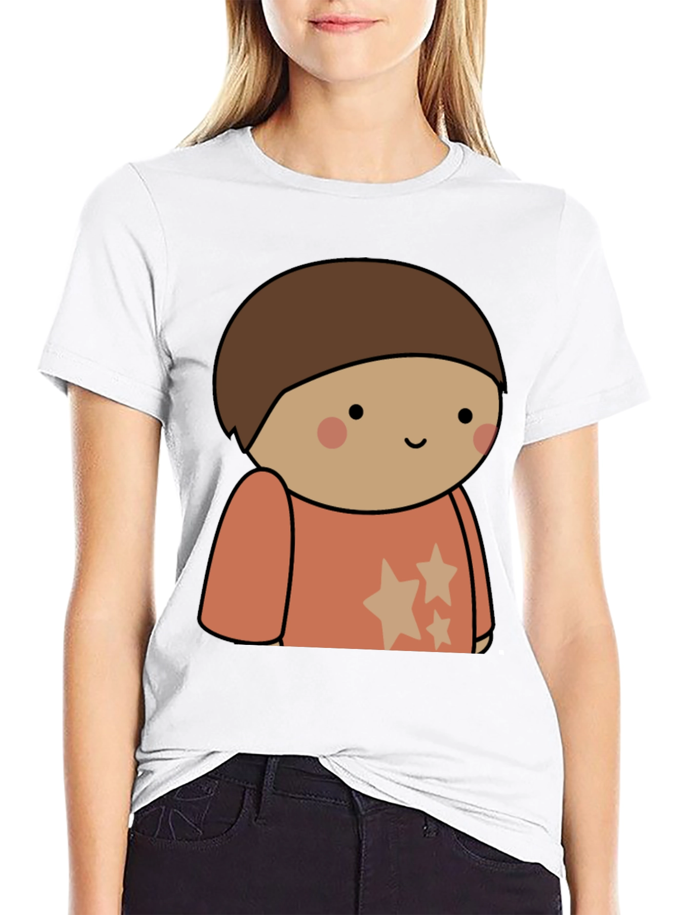 Cartoon Character Tee - Soft Cotton Blend