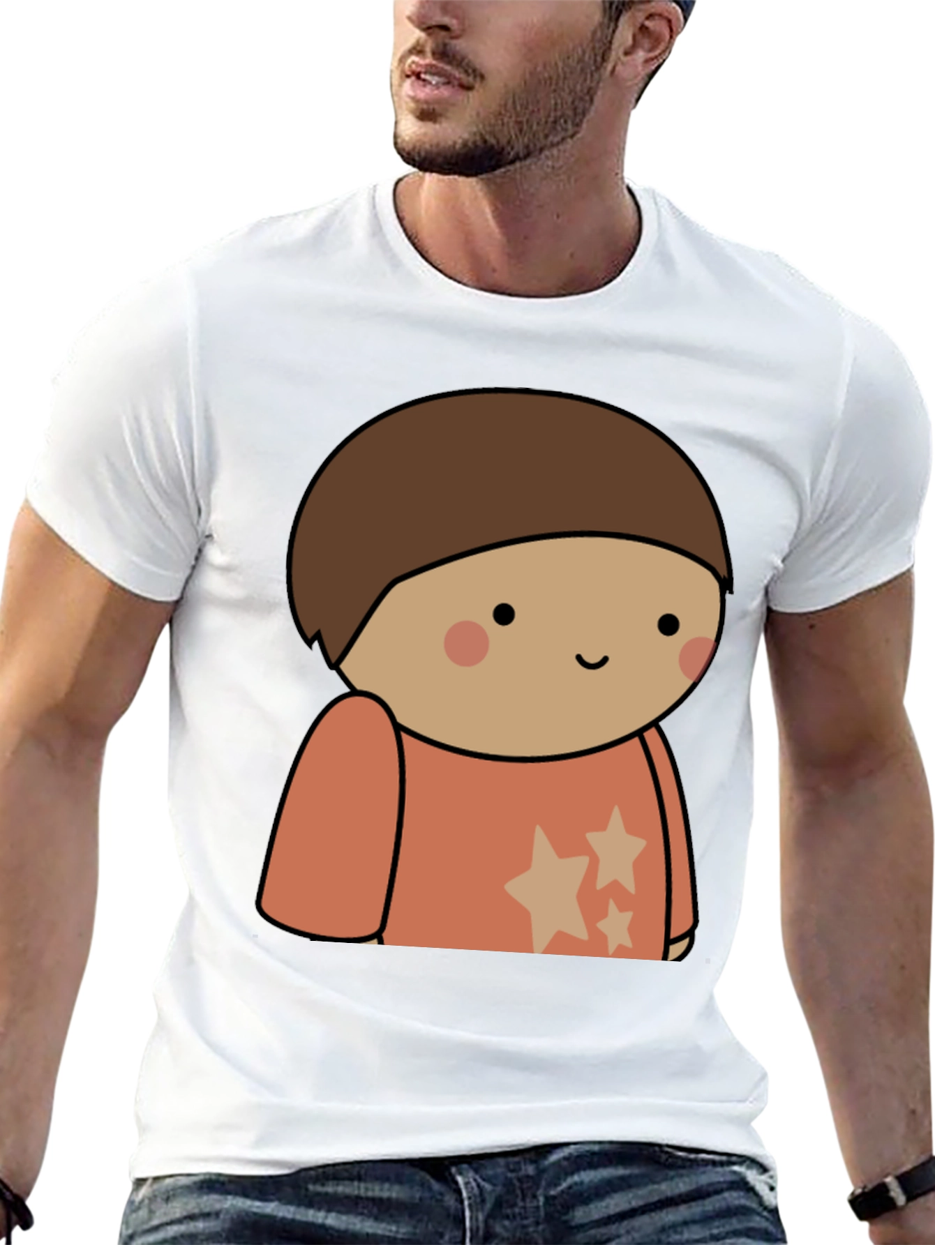 Cartoon Character Tee - Soft Cotton Blend