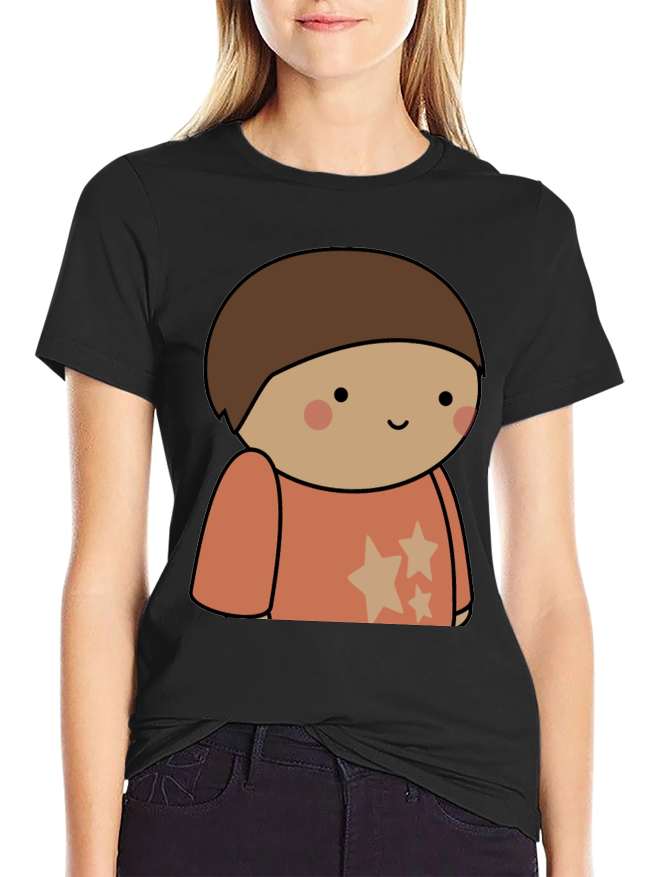 Cartoon Character Tee - Soft Cotton Blend