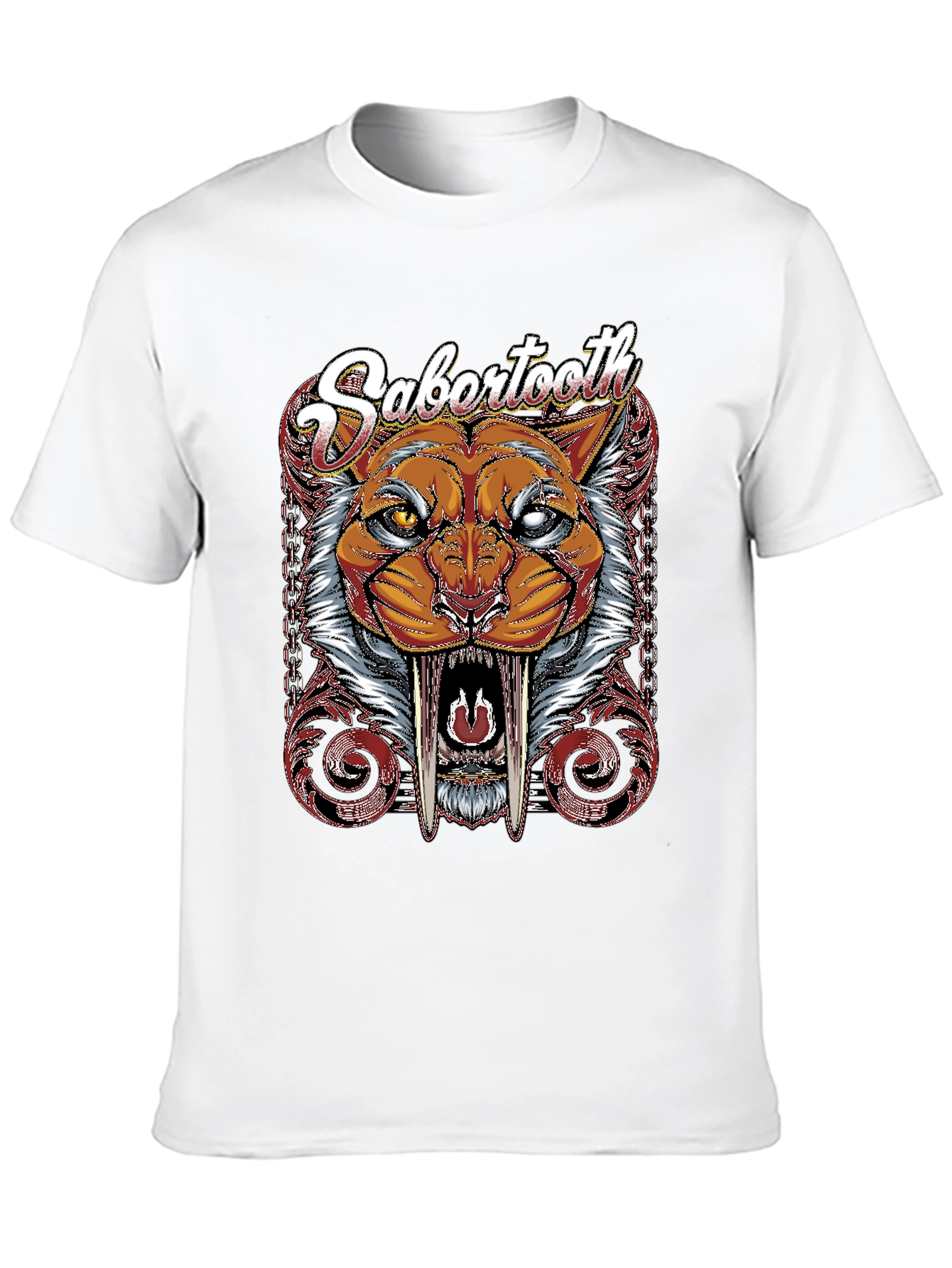 Sabertooth Tiger Graphic T-Shirt