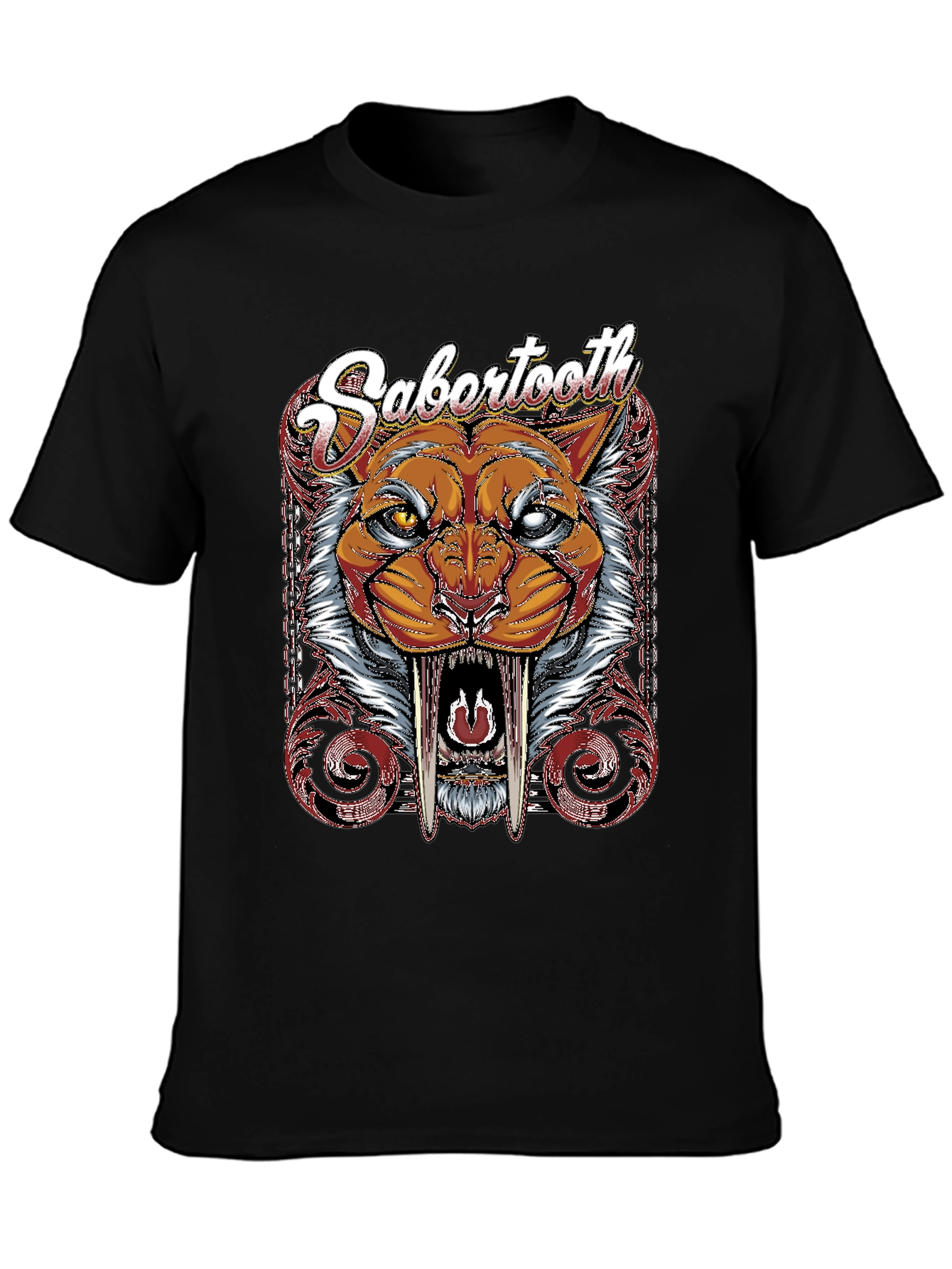 Sabertooth Tiger Graphic T-Shirt
