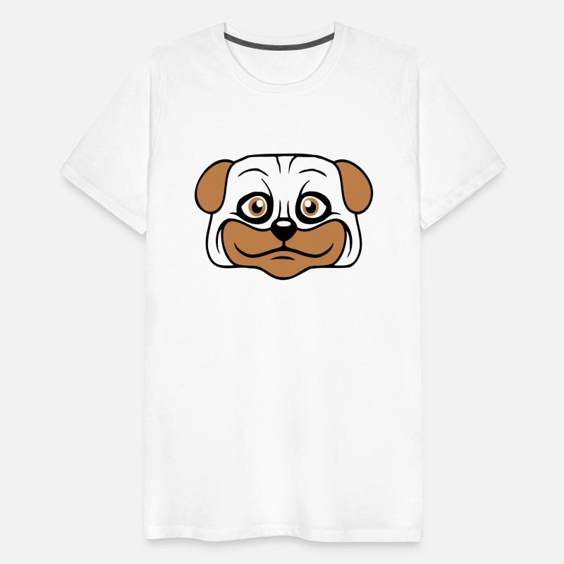 Dog Pug Small Cute Thick Lovely Happy Comic Fun