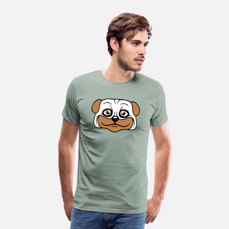 Dog Pug Small Cute Thick Lovely Happy Comic Fun