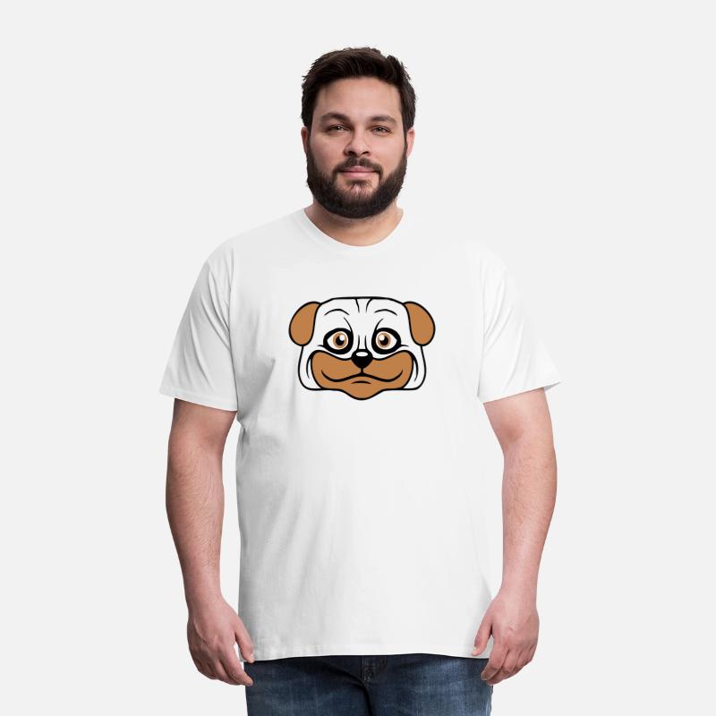 Dog Pug Small Cute Thick Lovely Happy Comic Fun