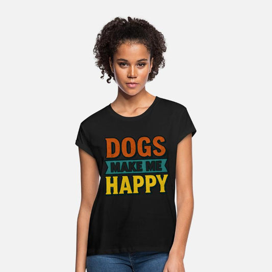 Dogs Make Me Happy – Retro Look