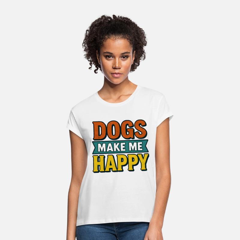Dogs Make Me Happy – Retro Look