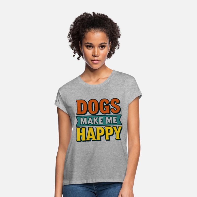 Dogs Make Me Happy – Retro Look