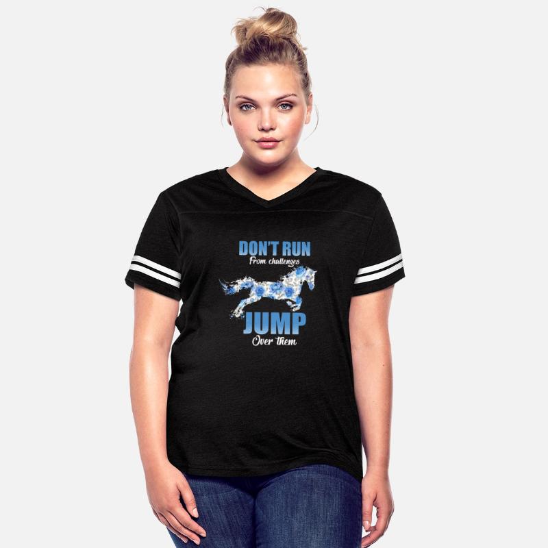 DON T RUN From challenges JUMP Over them