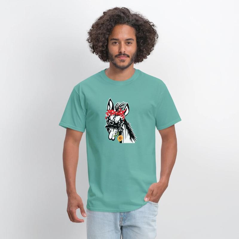Donkey With Head Bandana Farm Animal Graphics