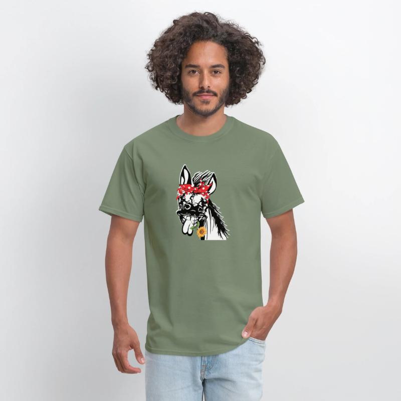 Donkey With Head Bandana Farm Animal Graphics