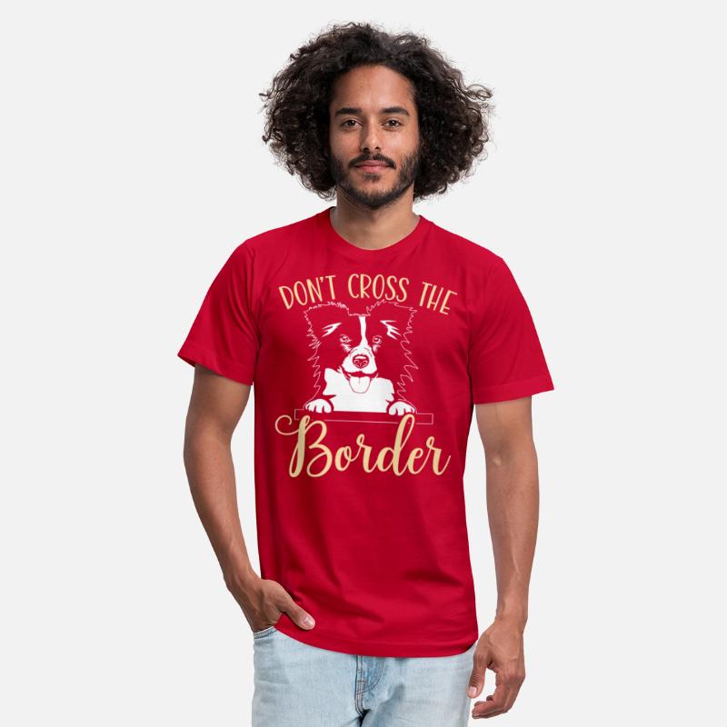 Don't Cross The Border Collie Dog Puppy Paw Love