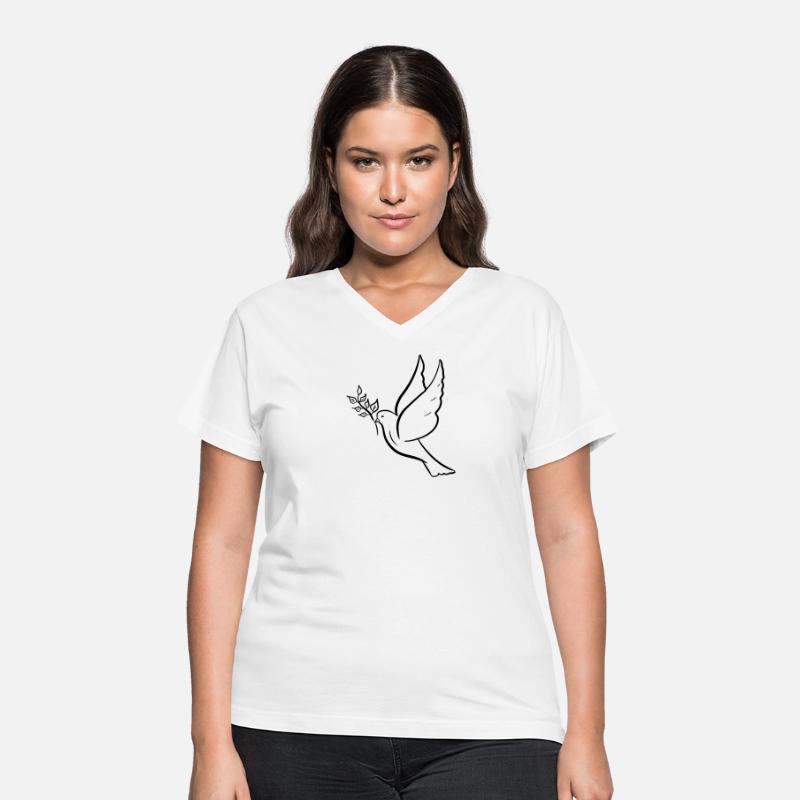 Dove of peace with olive branch drawing Hand drawn
