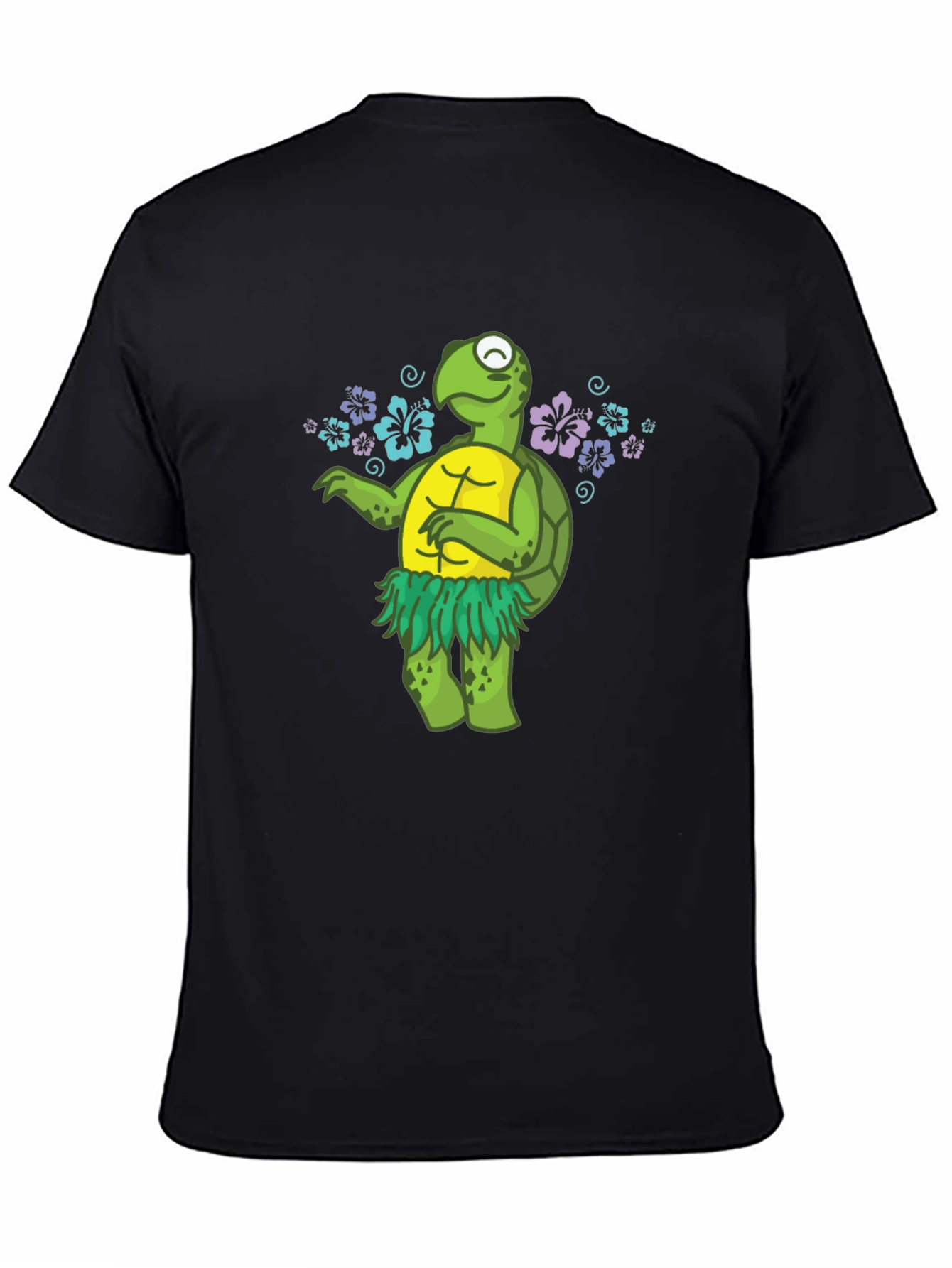 Funny Turtle Hula Dancer Graphic T-Shirt