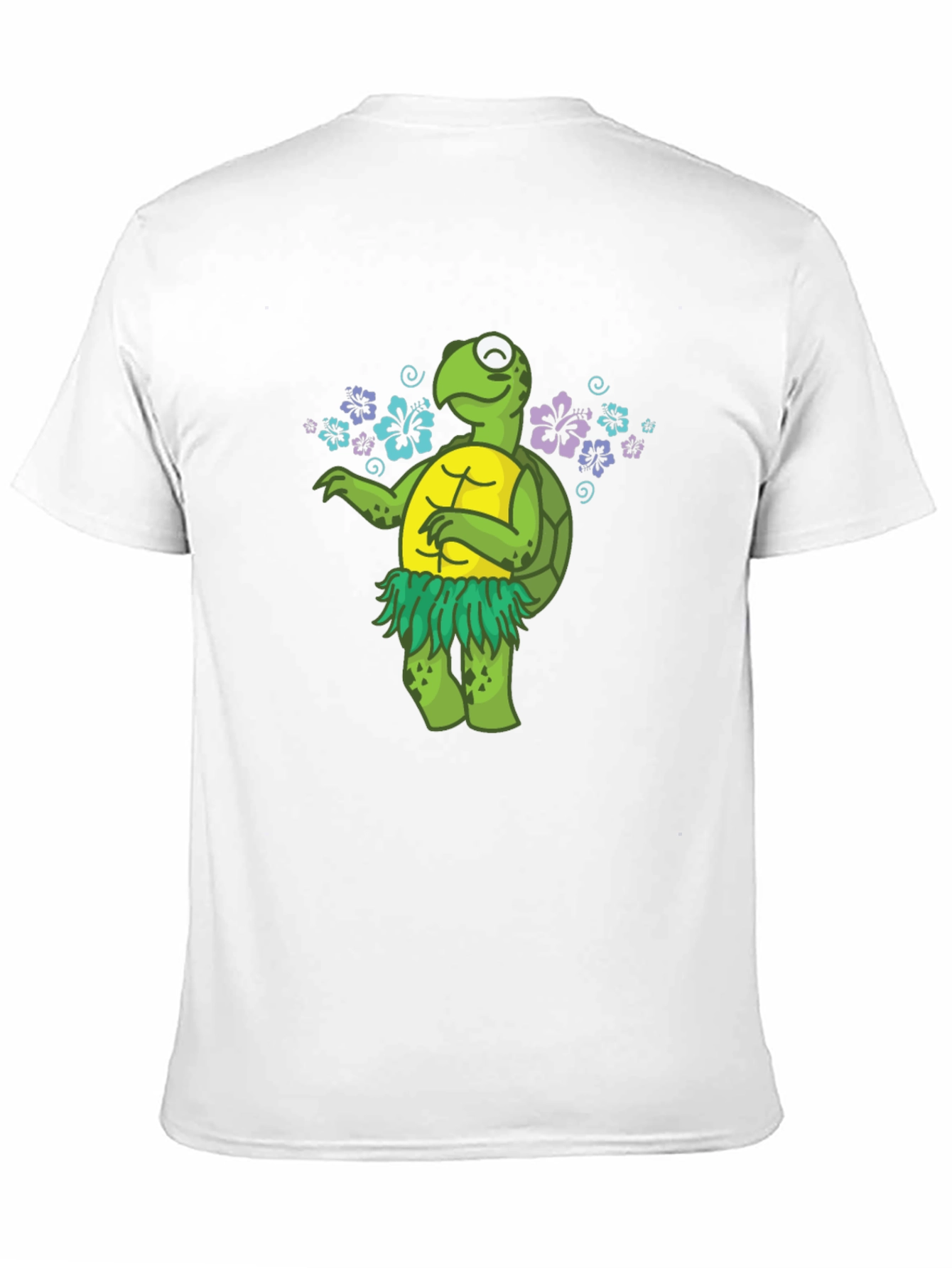 Funny Turtle Hula Dancer Graphic T-Shirt