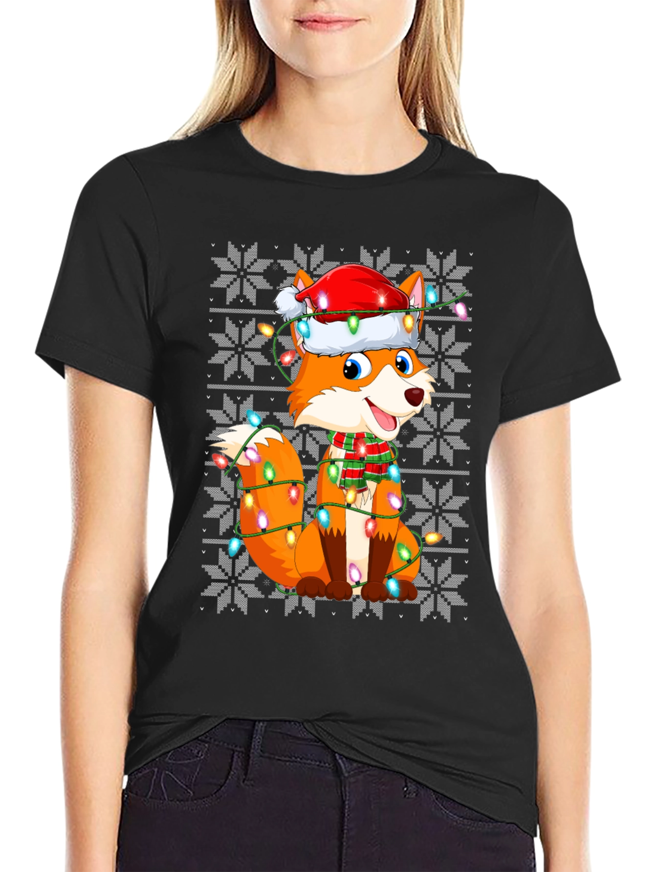 Festive Fox Christmas T-Shirt
