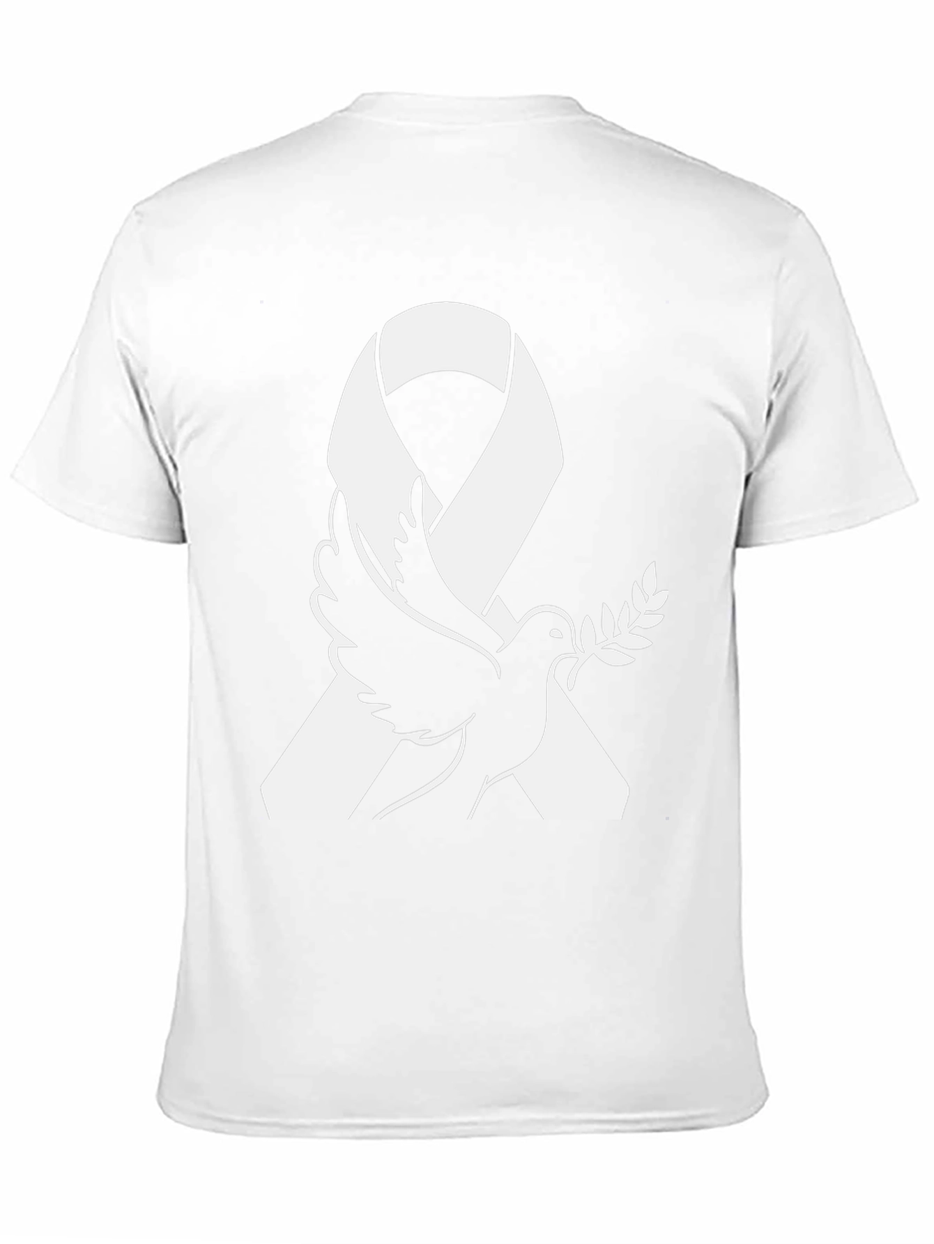 Peace Dove Ribbon Graphic T-Shirt