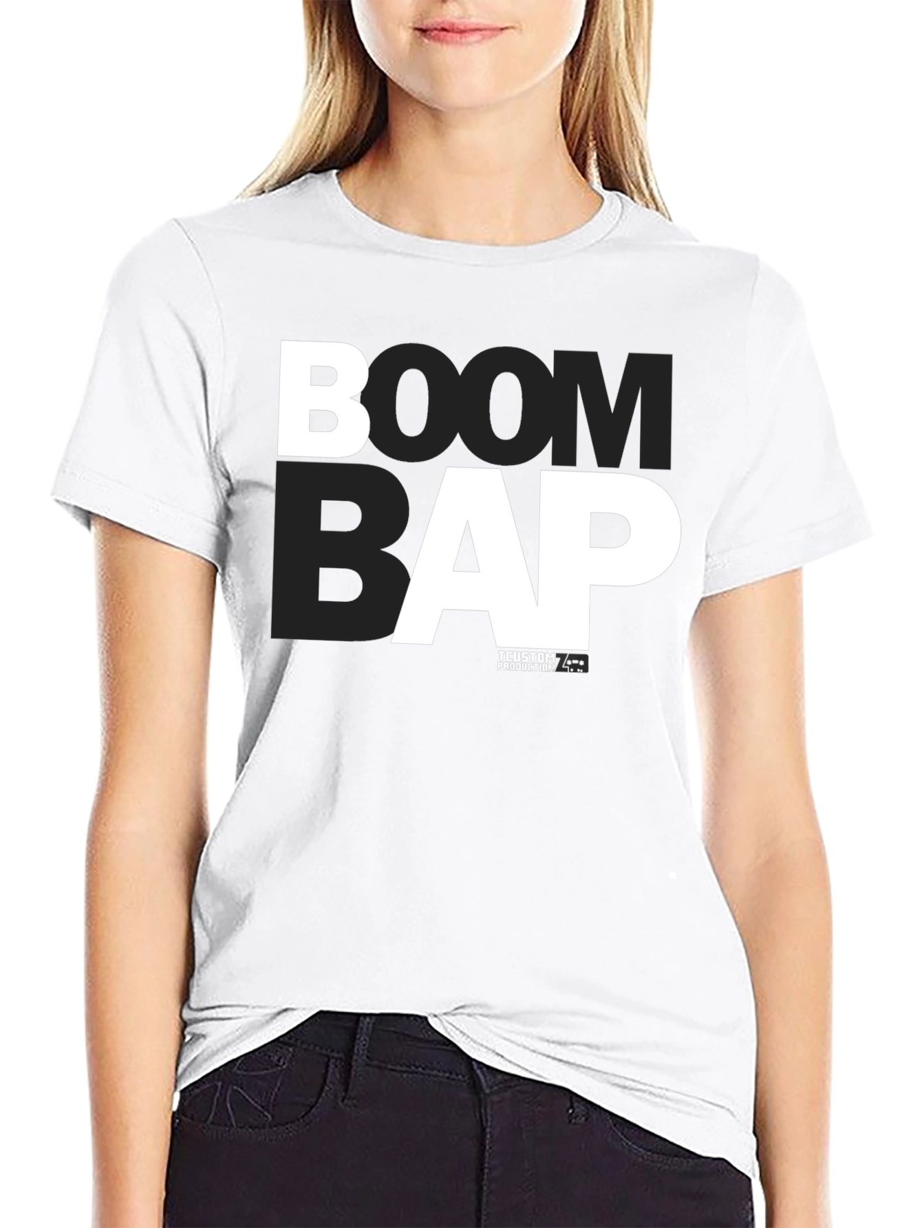Boom Bap Graphic Tee - Black Cotton T-Shirt