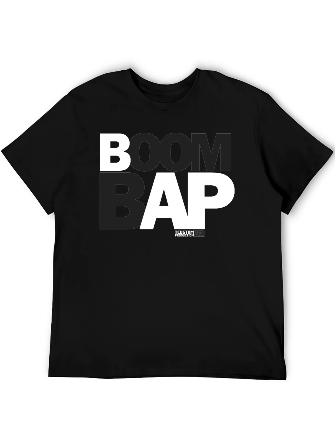 Boom Bap Graphic Tee - Black Cotton T-Shirt