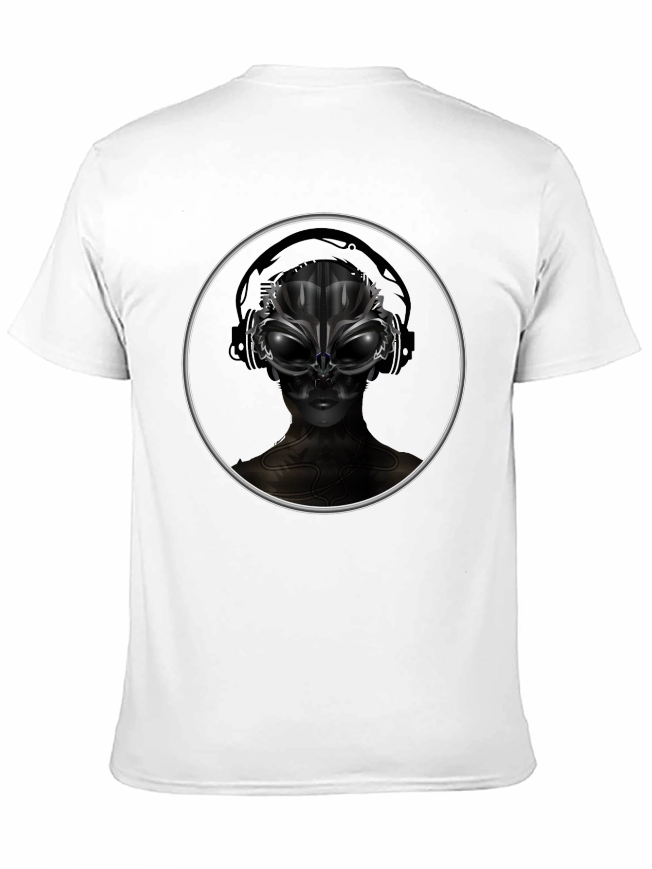 Alien DJ Graphic Tee - Black Unisex T-Shirt