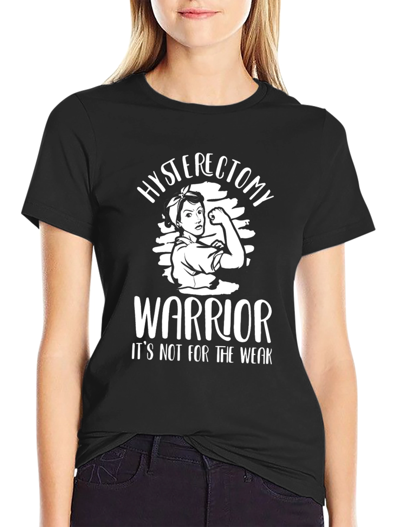 Hysterectomy Warrior Black T-Shirt