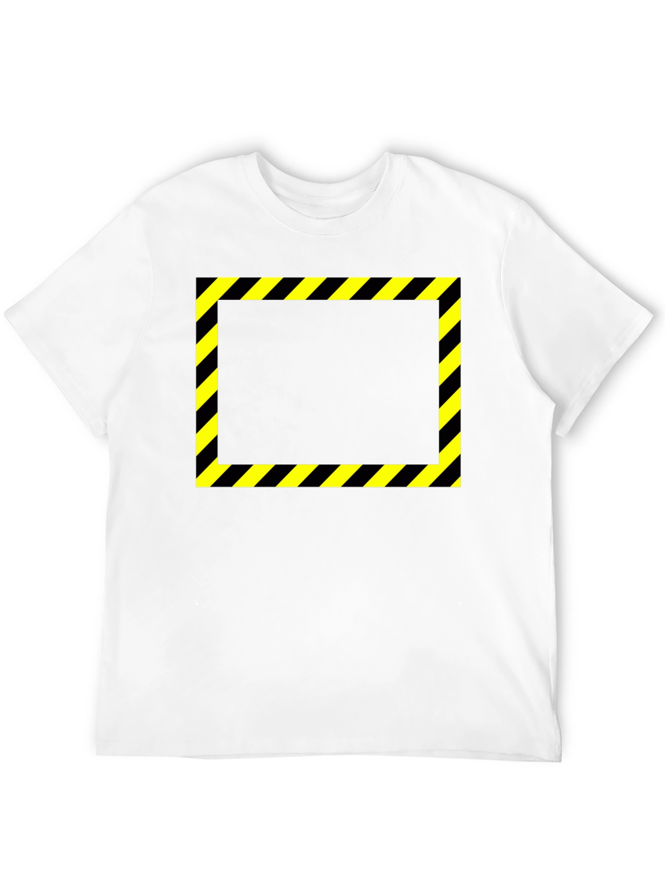 Caution Tape Graphic Black T-Shirt