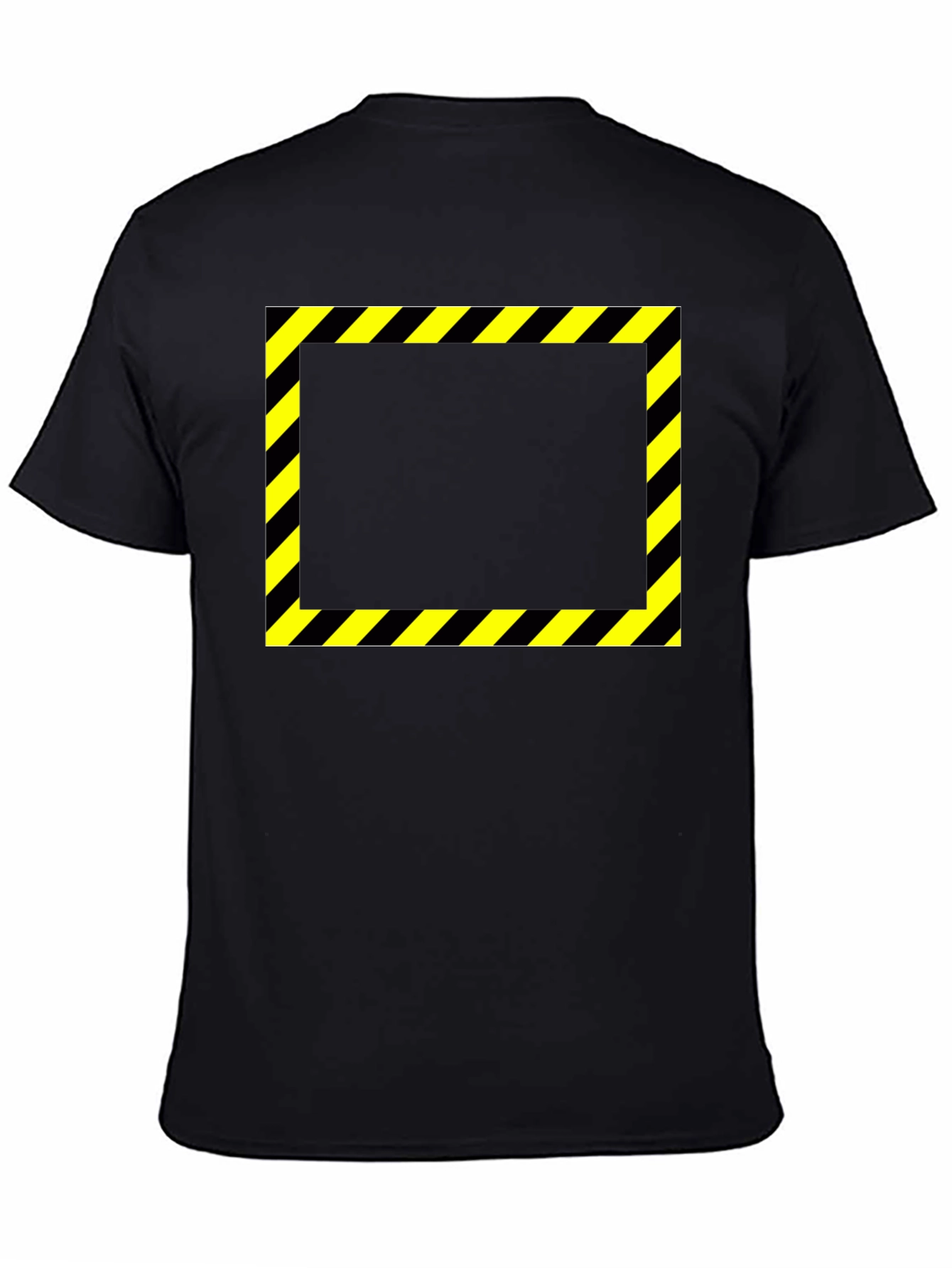 Caution Tape Graphic Black T-Shirt