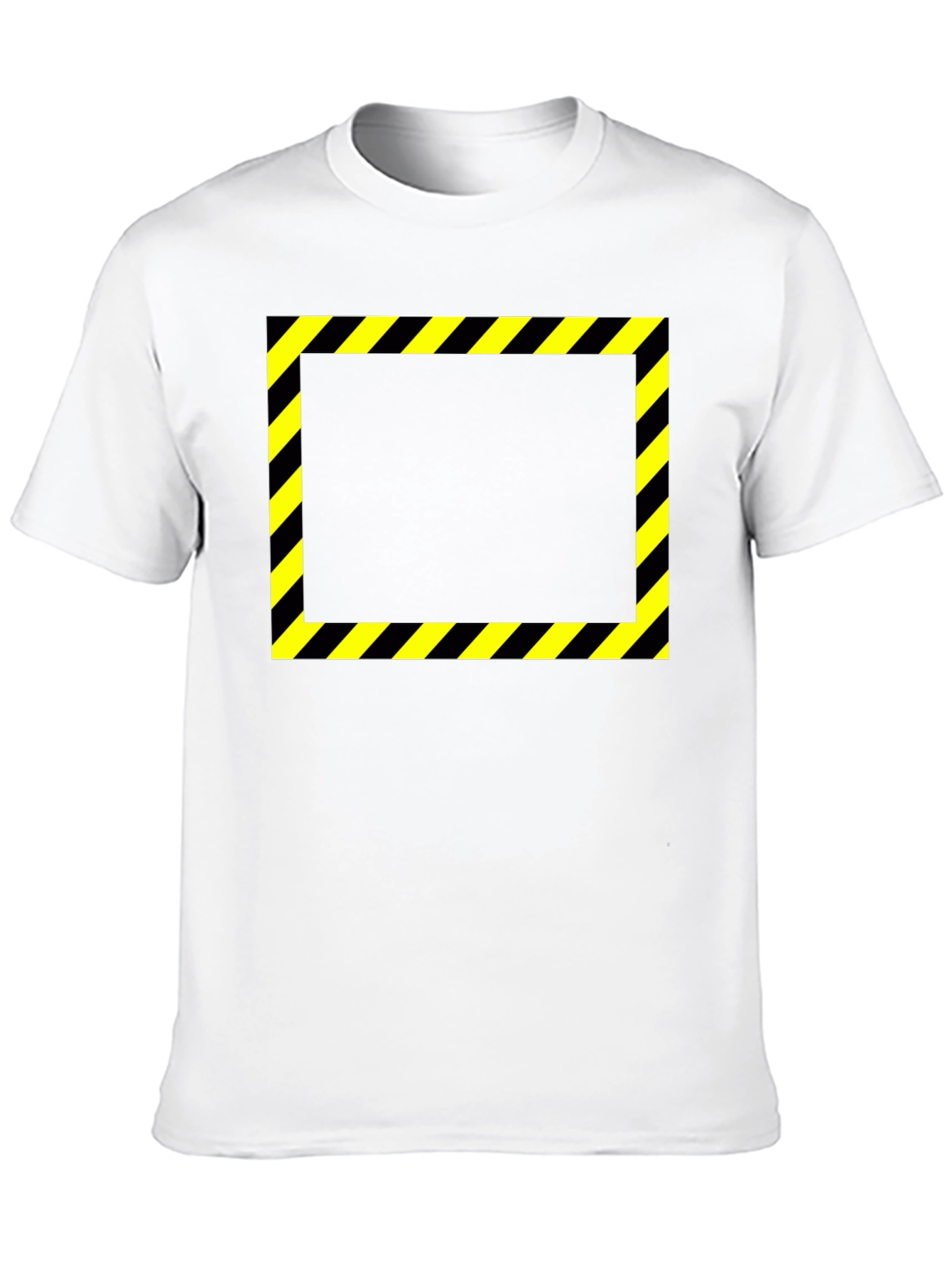 Caution Tape Graphic Black T-Shirt
