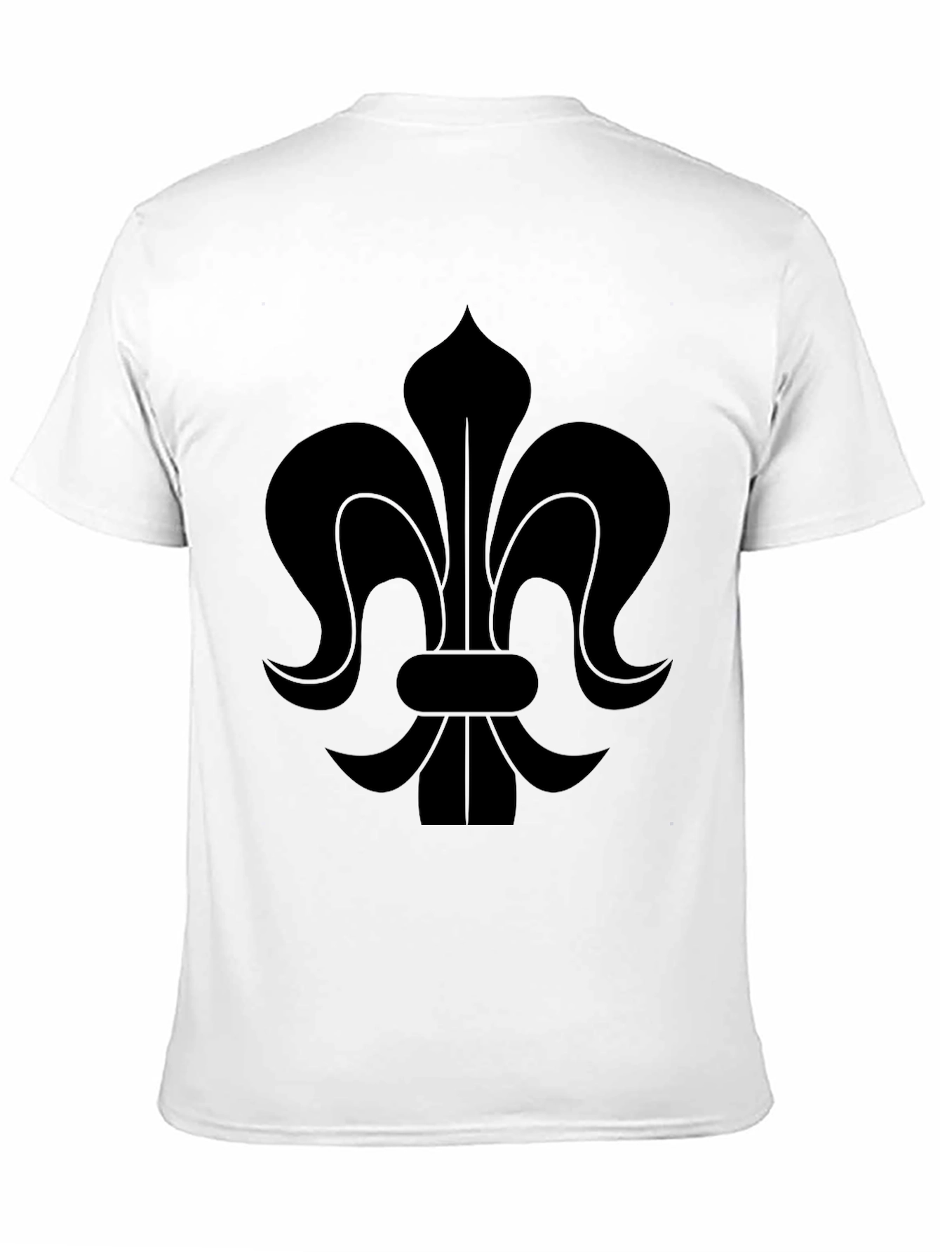 Fleur-de-Lis Black Graphic Tee | Classic Design