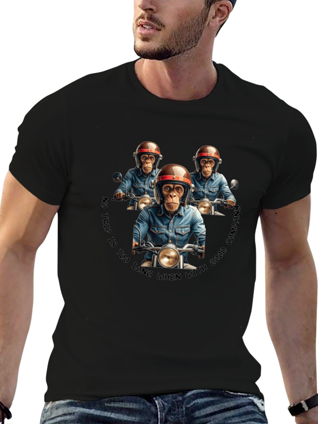 Monkey Motorcycle Club Graphic T-Shirt