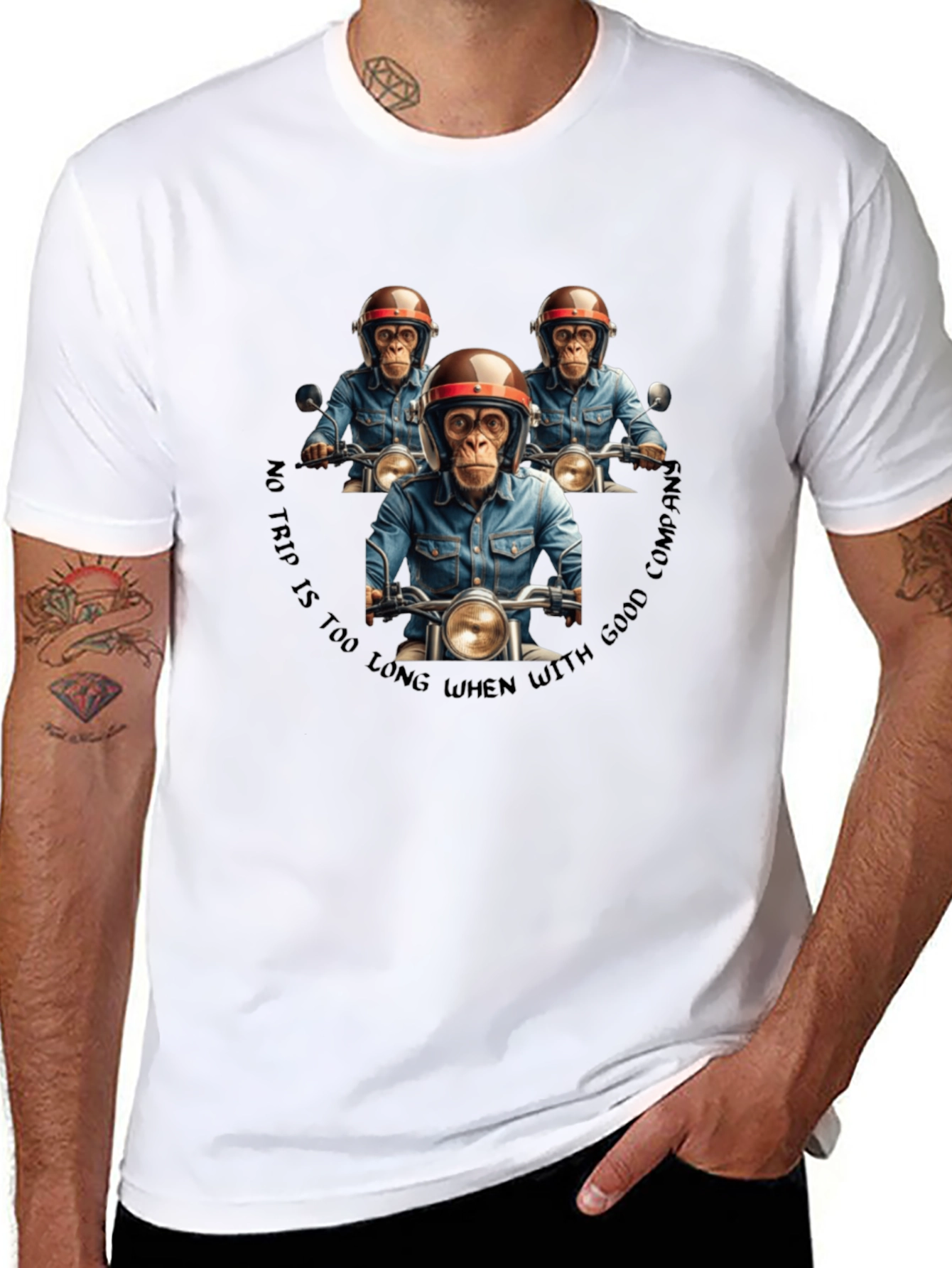 Monkey Motorcycle Club Graphic T-Shirt