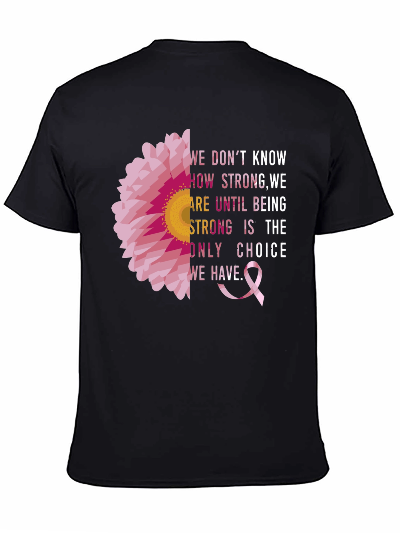 Breast Cancer Awareness T-Shirt Pink Ribbon