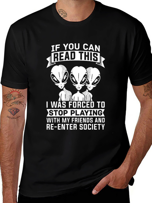Alien T-Shirt - Read This & Re-Enter Society