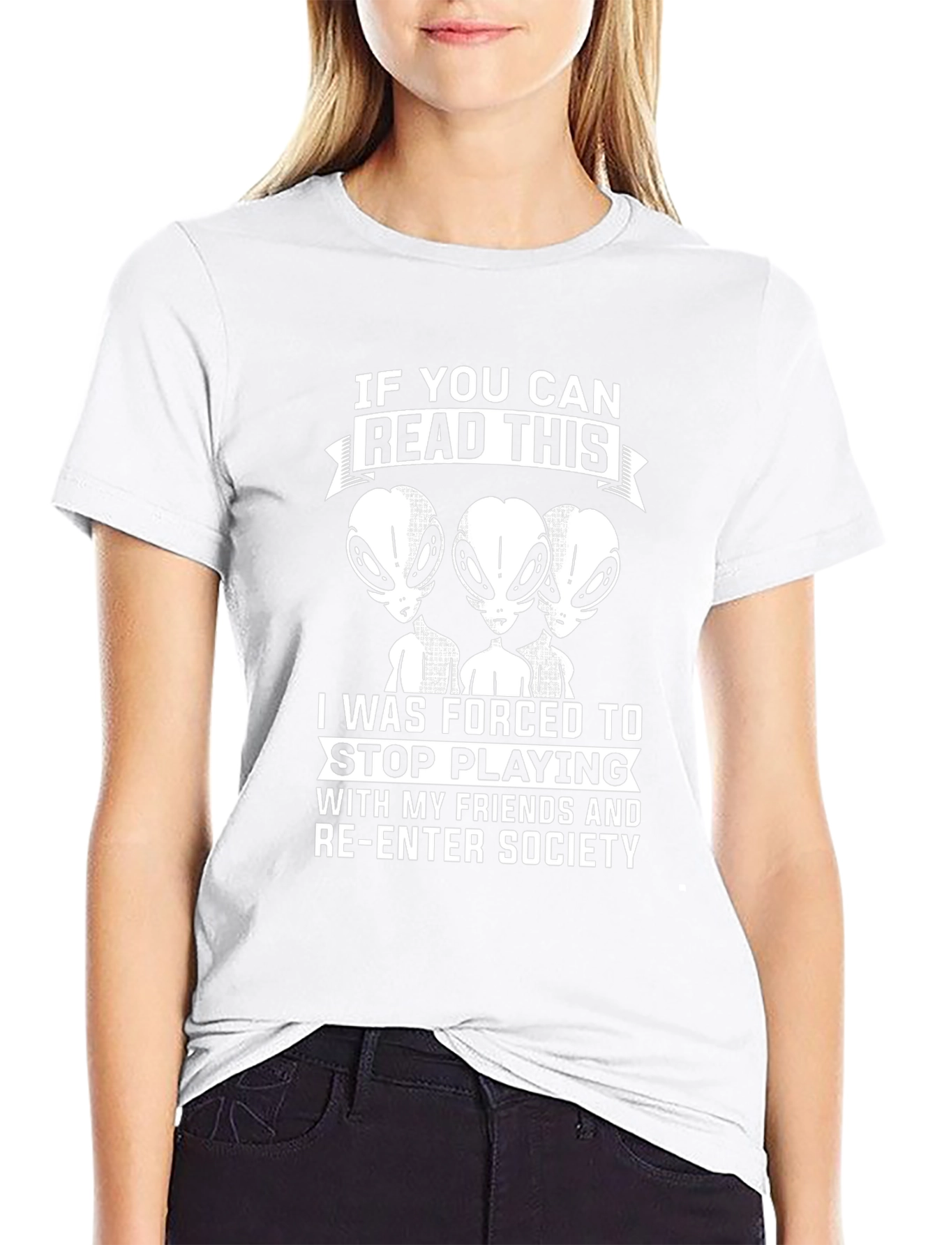 Alien T-Shirt - Read This & Re-Enter Society