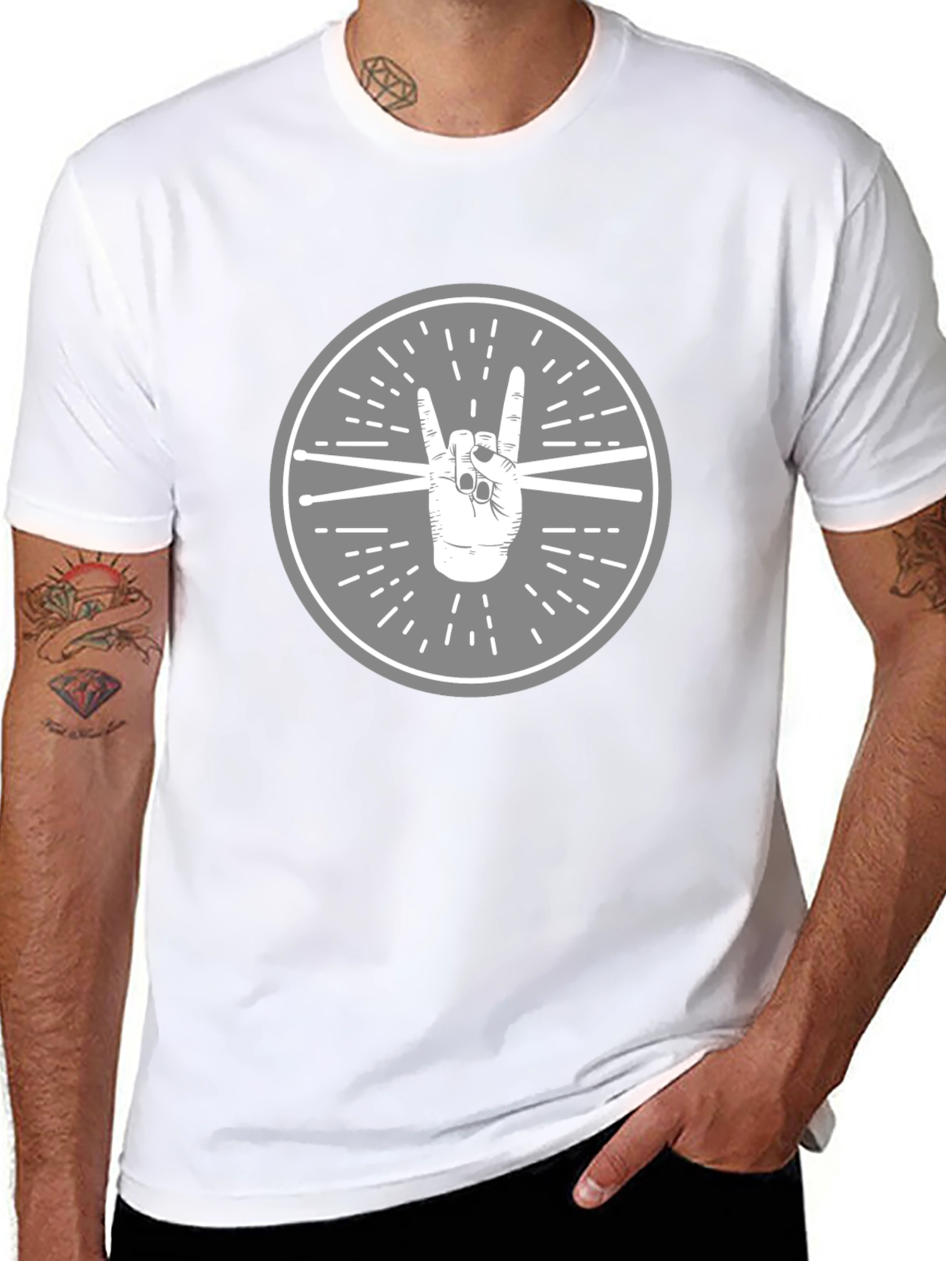 Rock On Drummer T-Shirt