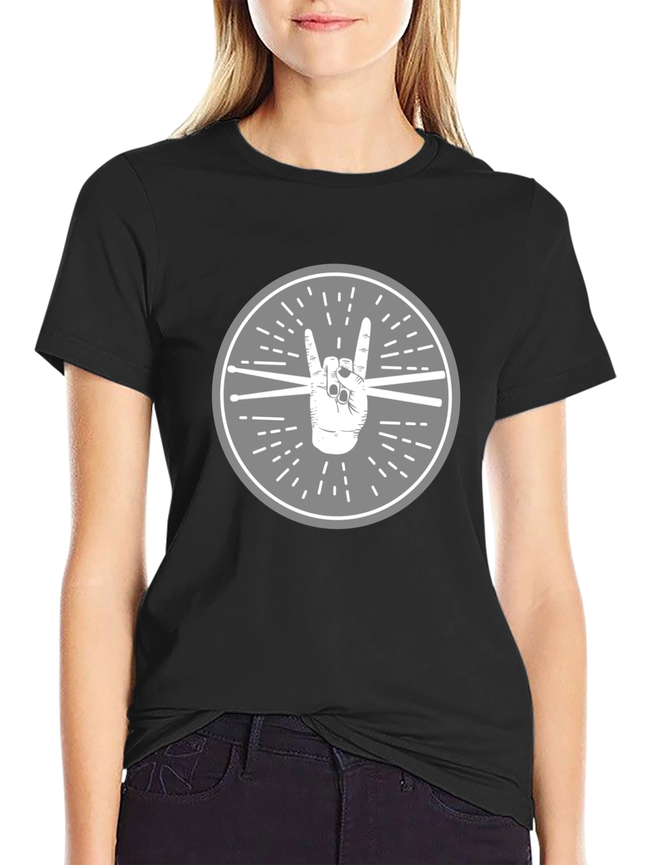 Rock On Drummer T-Shirt
