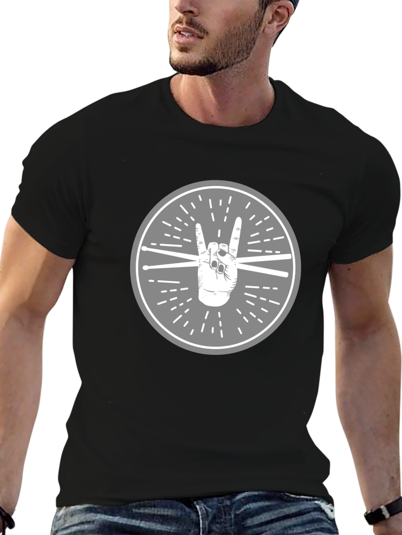 Rock On Drummer T-Shirt