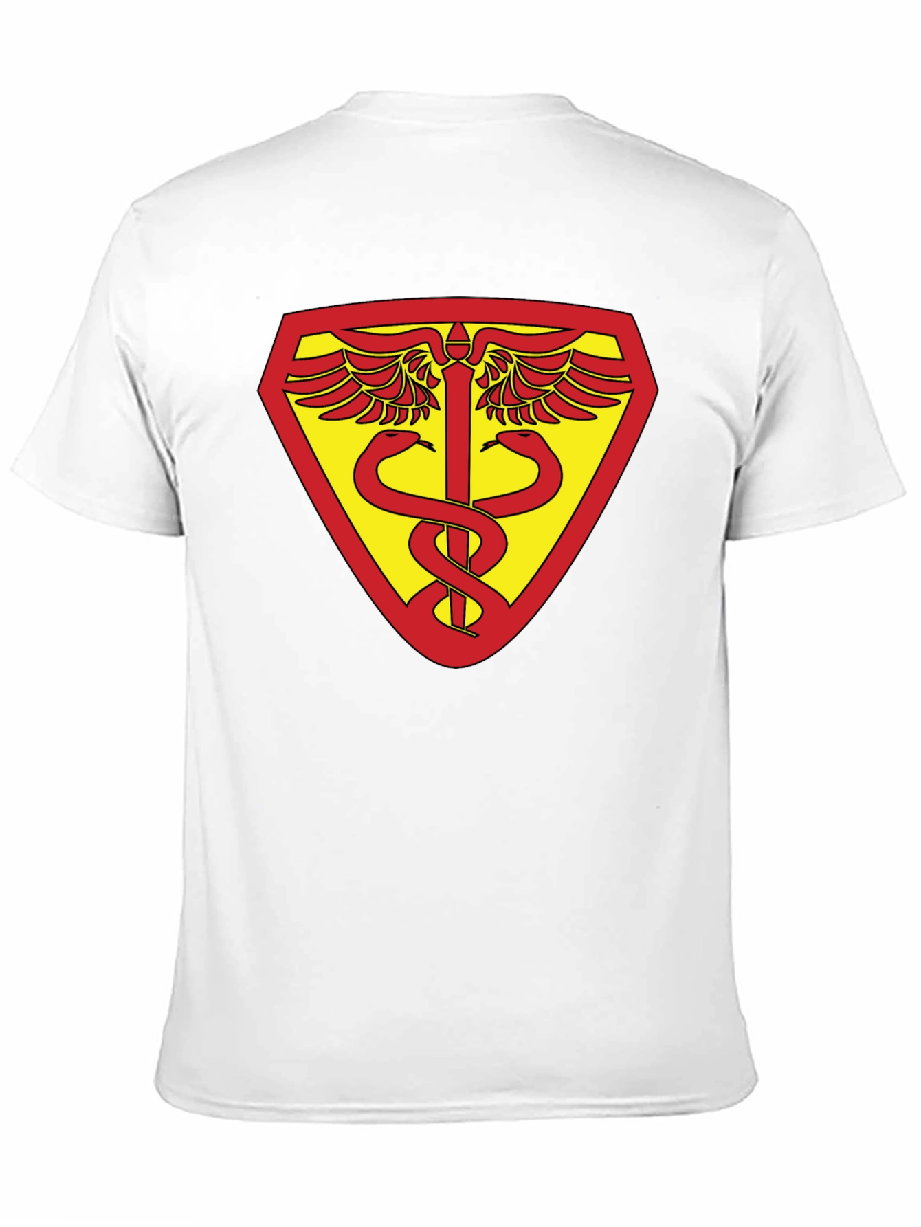 Medical Symbol Shield Graphic Black T-Shirt