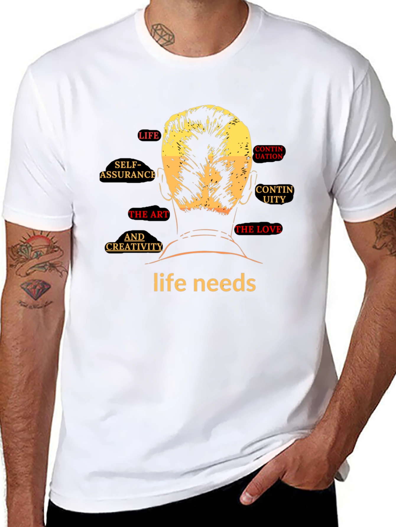 Life Needs Graphic T-Shirt - Black